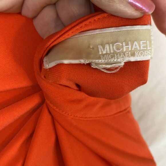 Michael Kors Tunic Top Orange Size Small - Picture 7 of 8